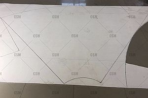 Fan-shaped air slide fabric