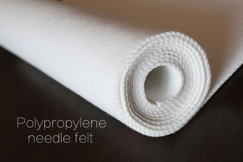 Polypropylene needle felt