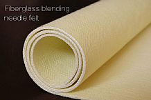 Fiberglass blending needle felt